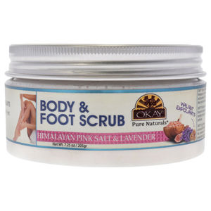 Body and Foot Scrub Himalayan Pink Salt- Lavender by Okay Unisex- 7.25 oz Scrub